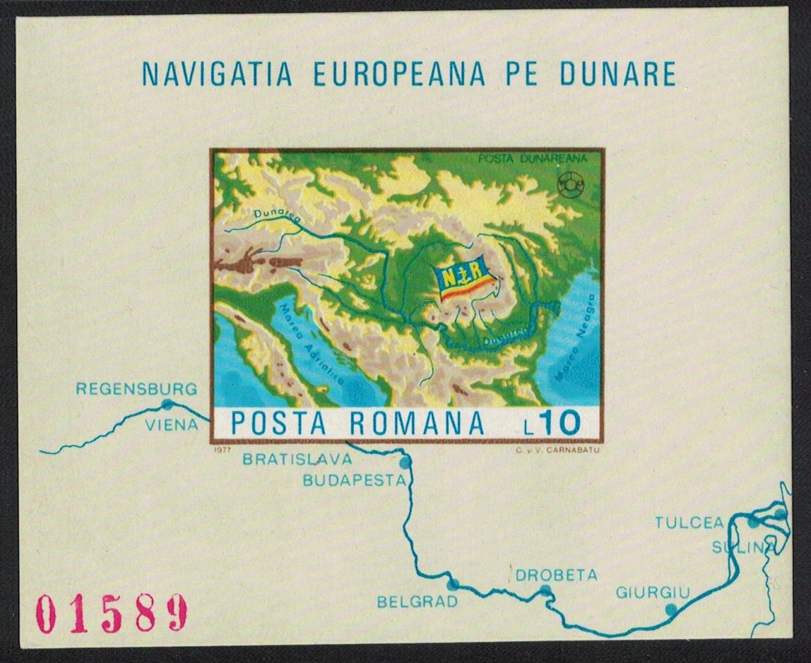 Romania European Navigation on the Danube MS Imperf 1977 MNH SG#MS4353 MI#Block 147