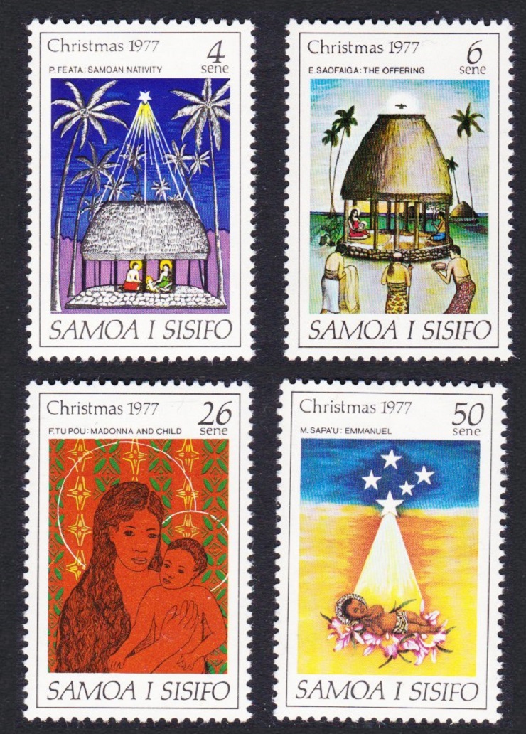 Samoa Christmas Paintings 4v 1977 MNH SG#496-499 Sc#462-465