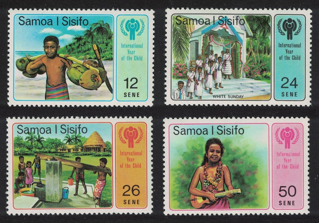 Samoa Music Year of the Child 4v 1979 MNH SG#536-539 Sc#499-502