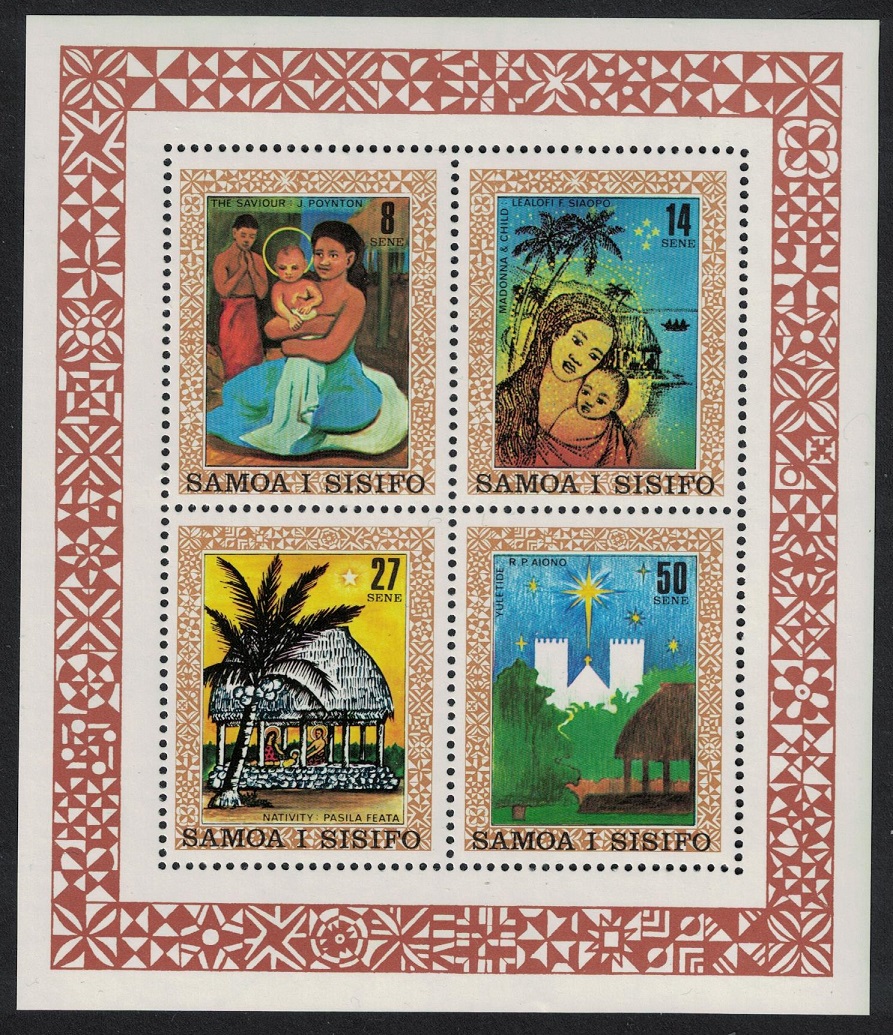 Samoa Christmas Paintings MS 1980 MNH SG#MS583