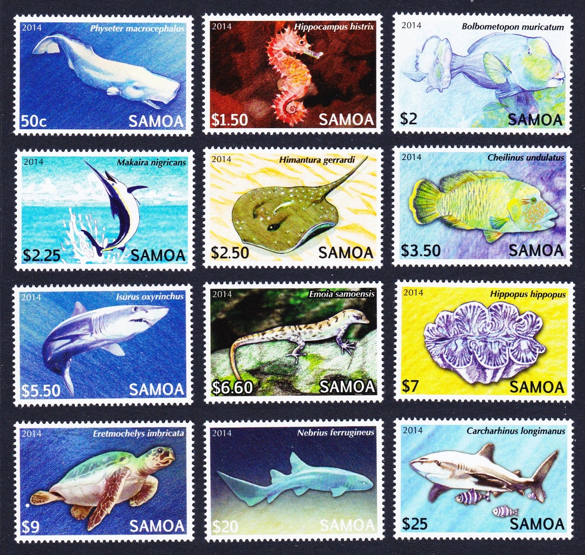 Samoa Threatened Species Definitives Part 2 2014 MNH SG#1240=1263 Sc#1167-1178