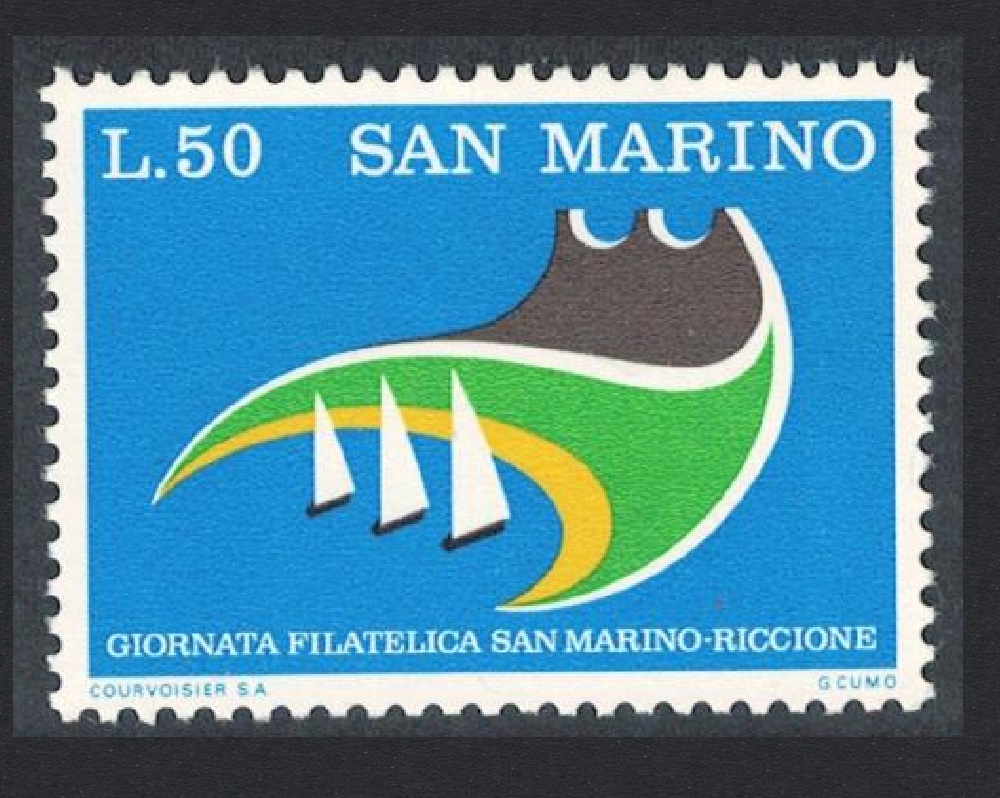 San Marino San Marino-Riccione Stamp Fair 1974 MNH SG#1004