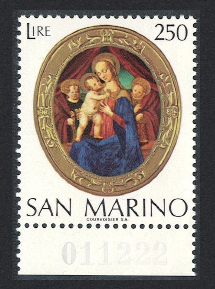 San Marino Christmas Bottom Margin 1974 MNH SG#1017