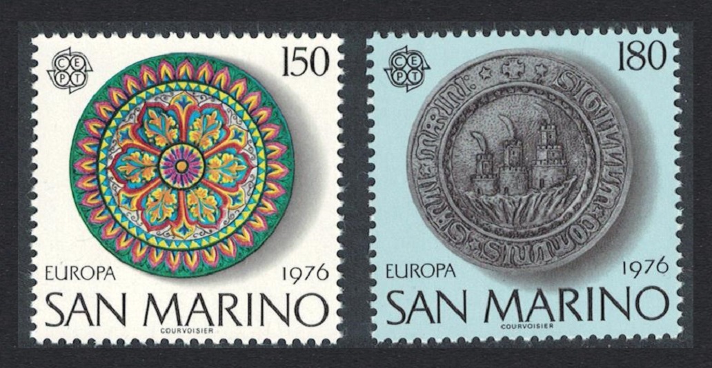 San Marino Europa Handicrafts 2v 1976 MNH SG#1060-1061