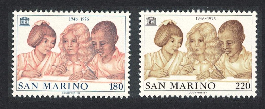 San Marino 30th Anniversary of UNESCO 2v 1976 MNH SG#1063-1064