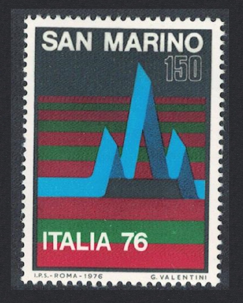 San Marino &#39;Italia &#39;76&#39; Stamp Exhibition Milan 1976 MNH SG#1065