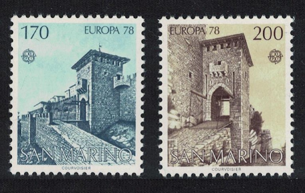 San Marino Europa CEPT Architecture Gates 2v 1978 MNH SG#1090-1091