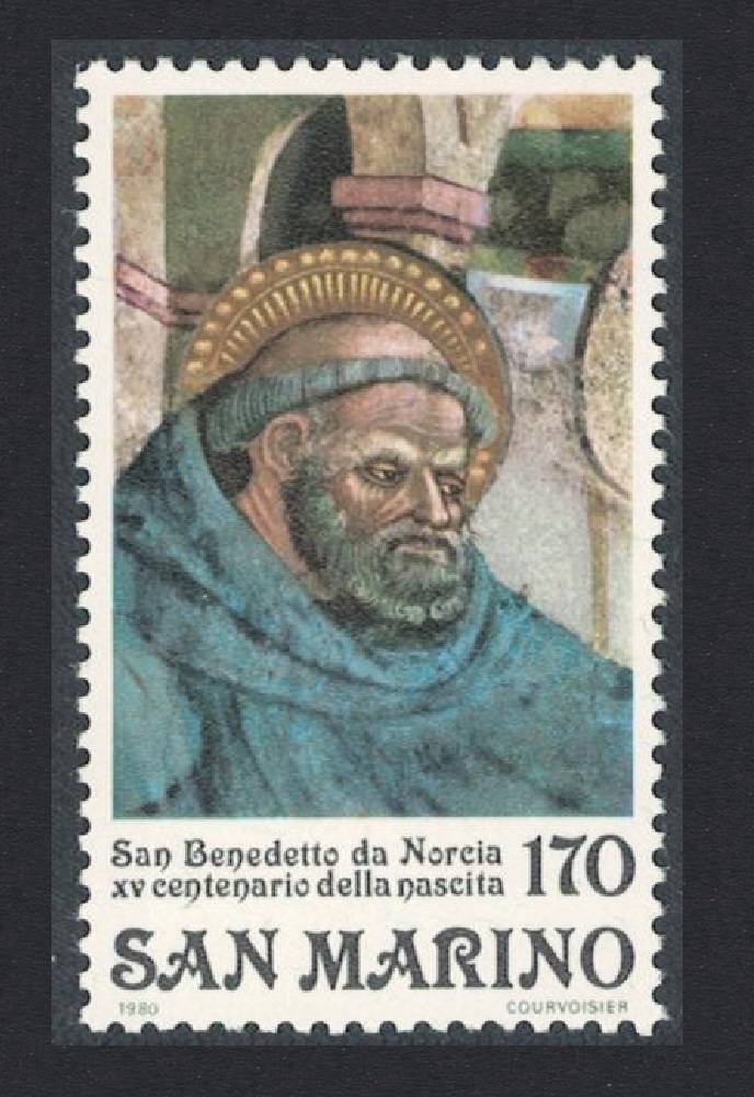 San Marino Saint Benedict of Nursia 1980 MNH SG#1137 Sc#978