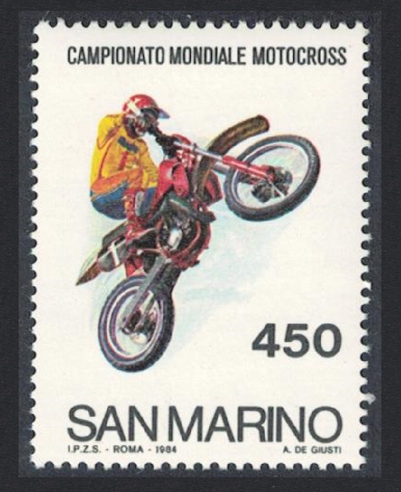 San Marino World Motocross Championship 1984 MNH SG#1229