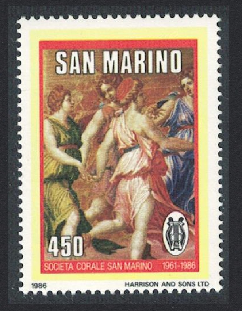 San Marino 25th Anniversary of San Marino Choral Society 1986 MNH SG#1275