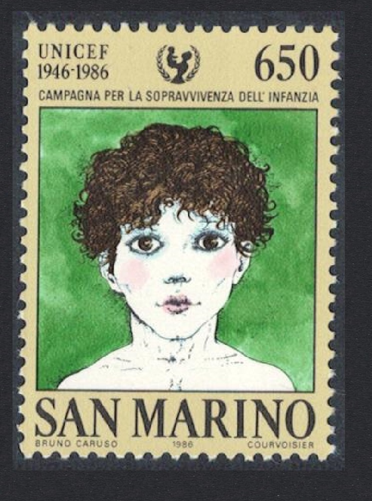 San Marino 40th Anniversary of UNICEF Child Survival Campaign 1986 MNH SG#1277