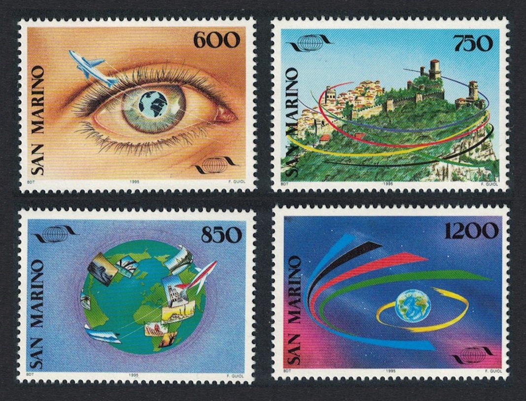 San Marino 20th Anniversary of World Tourism Organization 4v 1995 MNH SG#1517-1520