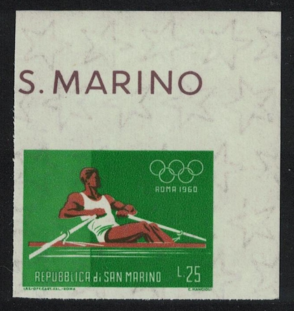 San Marino Rowing Olympic Games 1960 Imperf 1960 MNH SG#616-2 MI#677