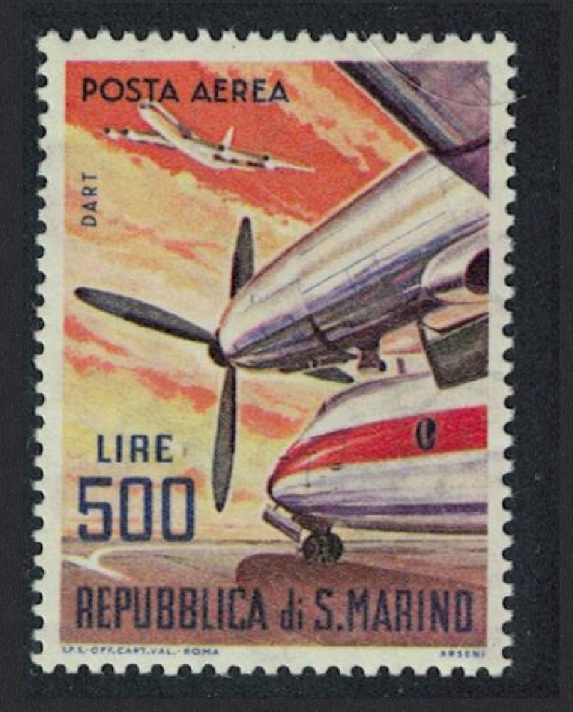 San Marino Rolls Royce Dart 527 Turboprop Engine 500L 1963 MNH SG#741 MI#829 Sc#C127