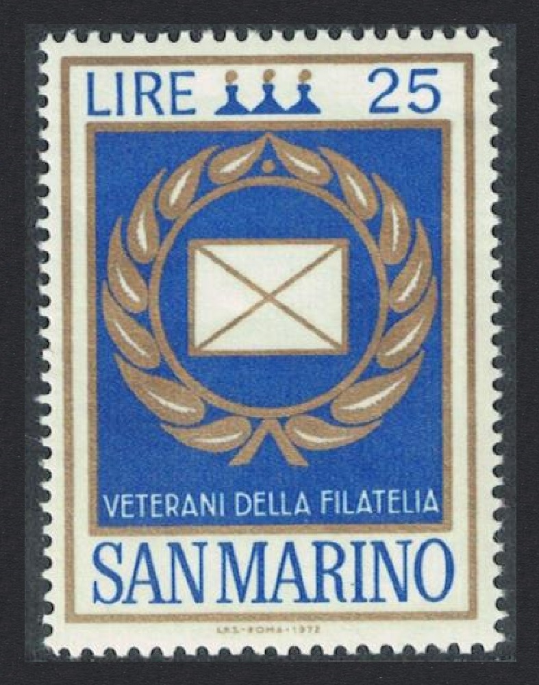 San Marino &#39;Veterans of Philately&#39; Award 1972 MNH SG#950