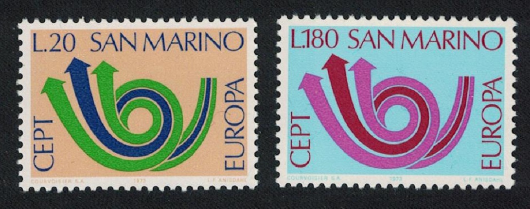 San Marino Europa 2v 1973 MNH SG#964-965