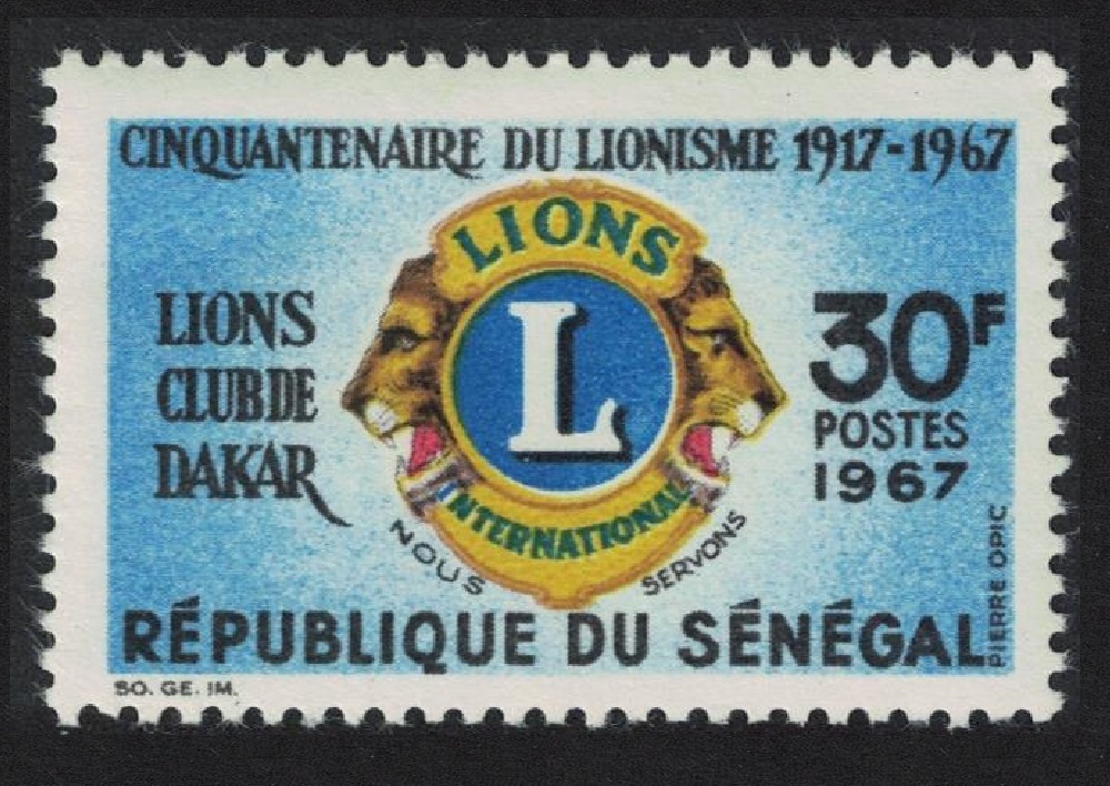 Senegal Lions International 1967 MNH SG#353