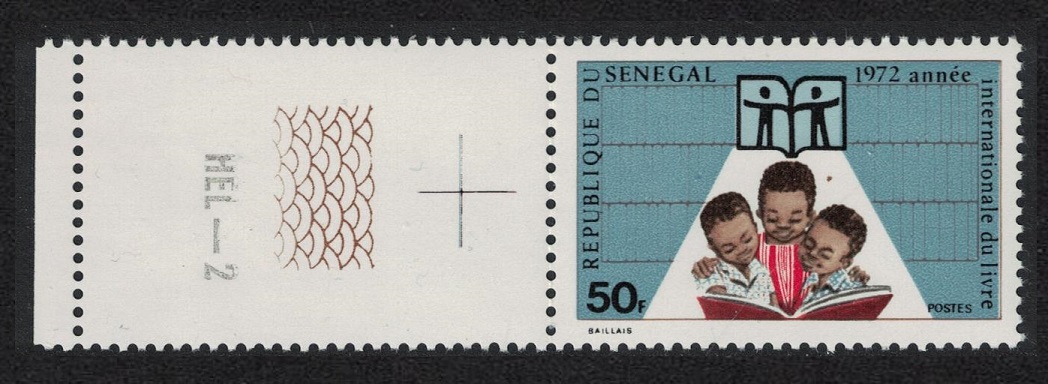 Senegal International Book Year Margin 1972 MNH SG#502