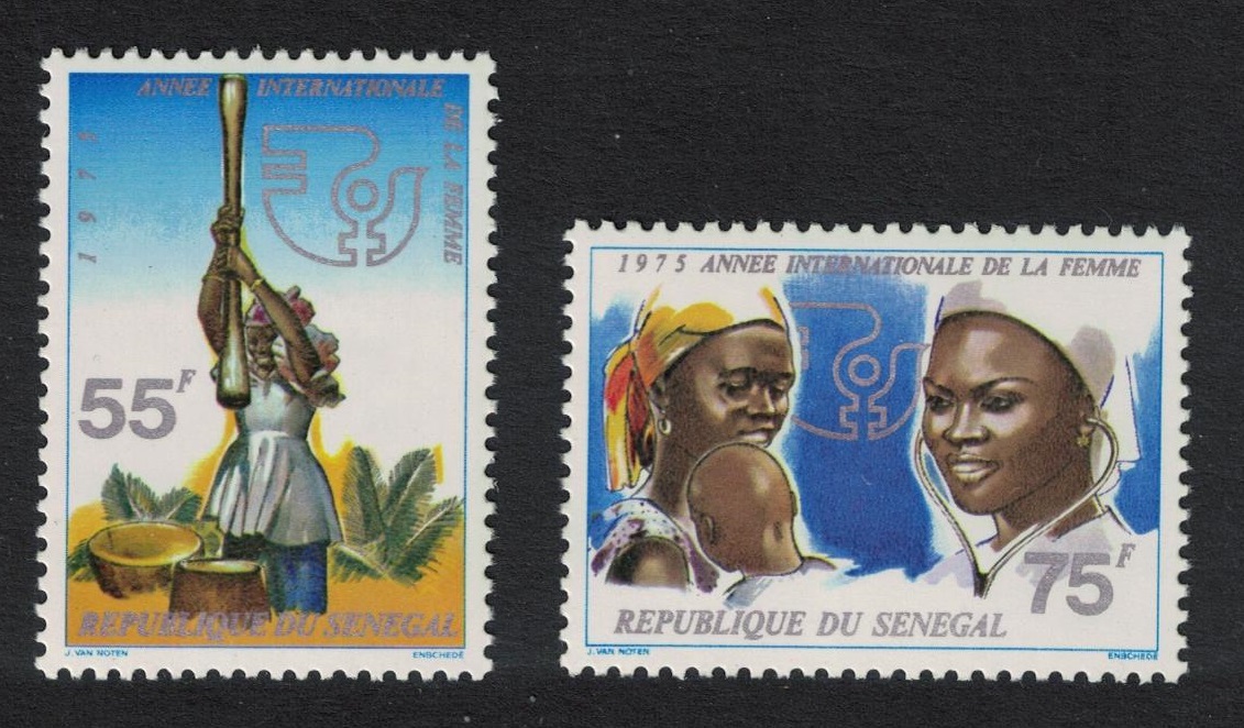 Senegal International Women&#39;s Year 2v 1975 MNH SG#574-575 Sc#415-416