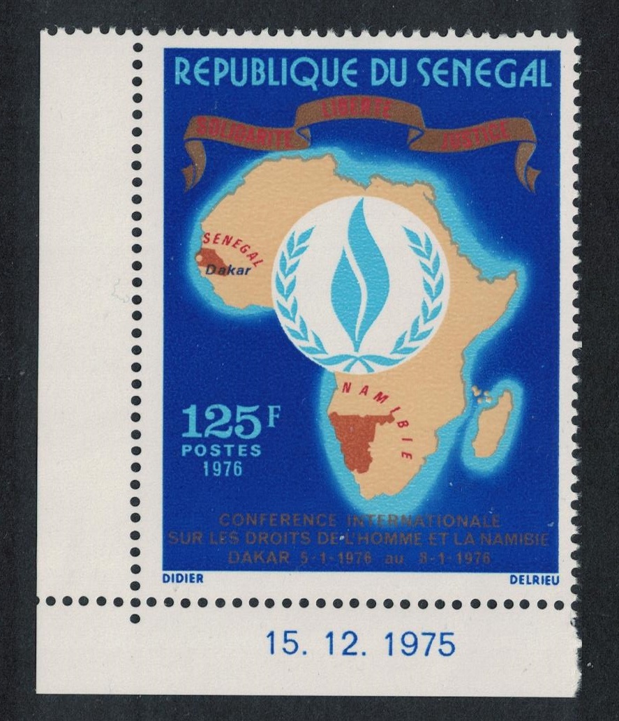 Senegal International Rights of Man Corner 1976 MNH SG#580 Sc#418