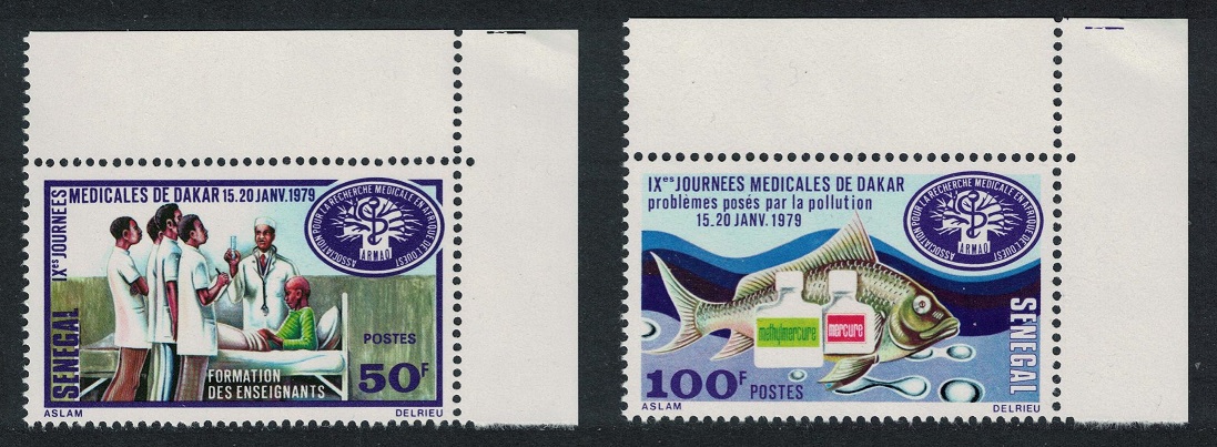 Senegal Medical Days 2v Corners 1979 MNH SG#686-687 MI#693-694