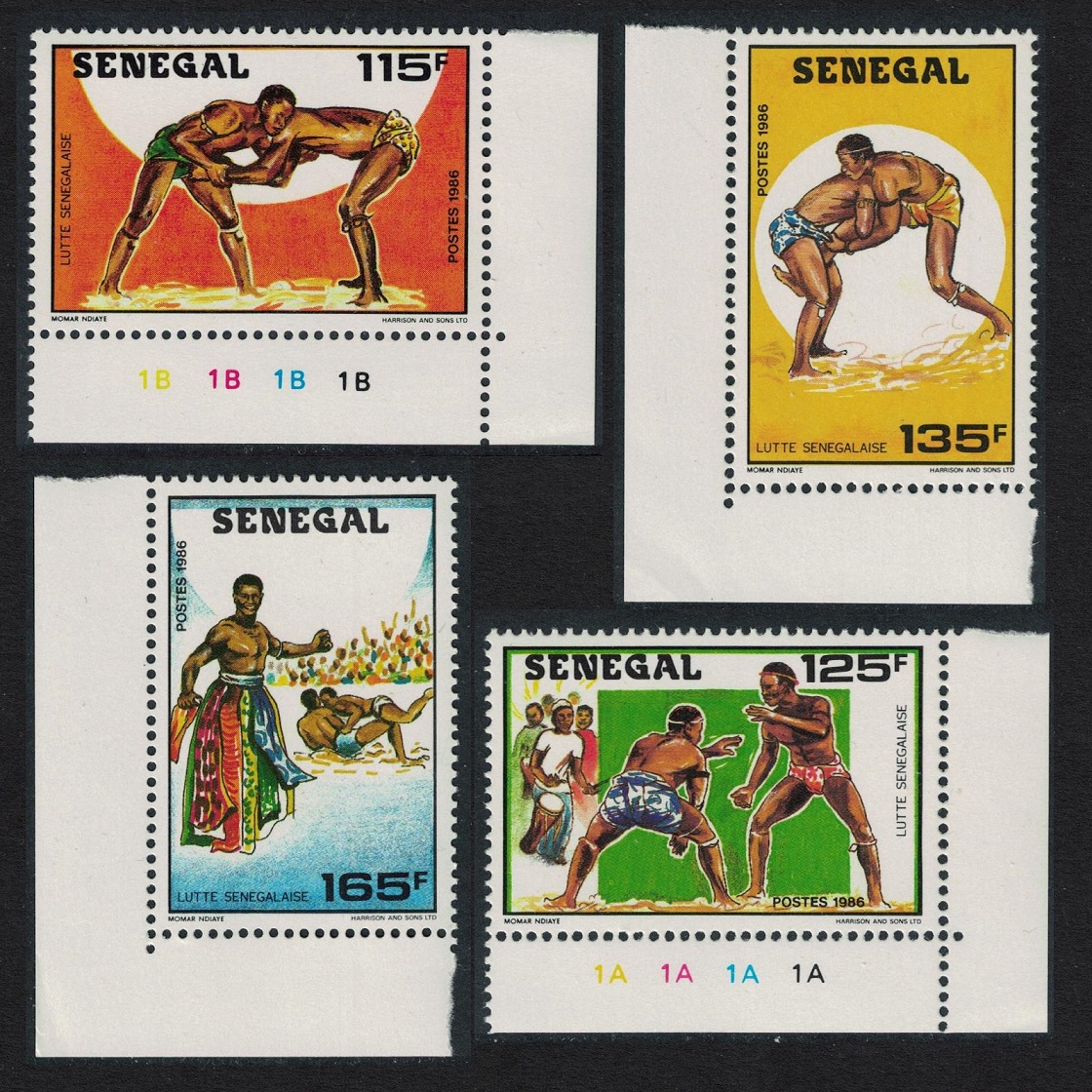 Senegal Senegalese Wrestling 4v 1987 MNH SG#916-919