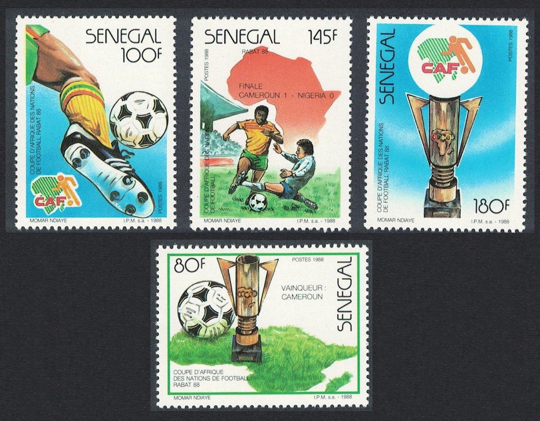 Senegal Africa Cup Football Championship Rabat 4v 1988 MNH SG#946-949 Sc#775-778