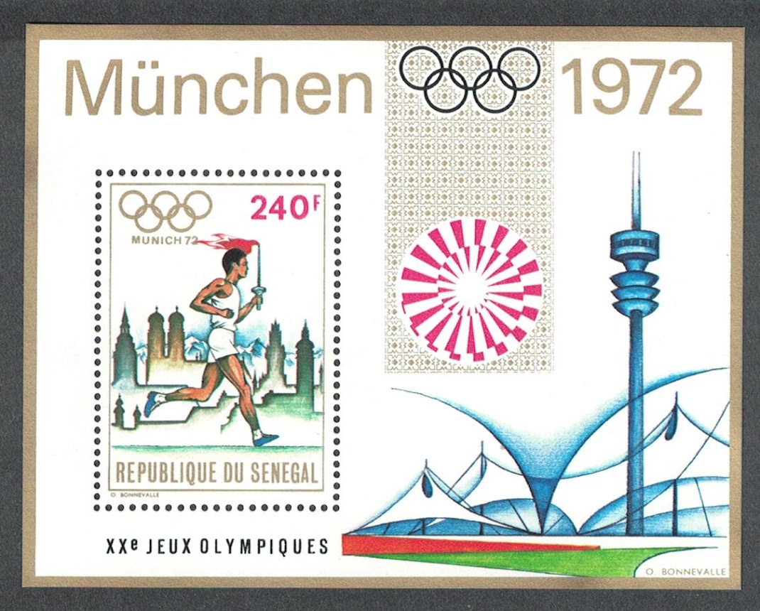 Senegal Olympic Games Munich MS 1972 MNH SG#MS500 Sc#369