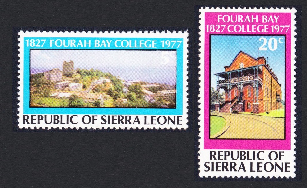 Sierra Leone 150th Anniversary of Fourah Bay College 2v 1977 MNH SG#599-600