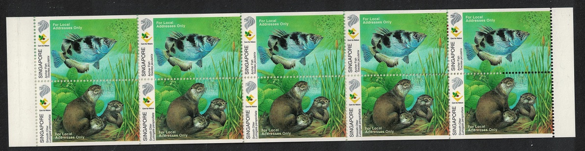 Singapore Fish Crab Booklet 2000 MNH SG#1060-1061 MI#1011-1012MH