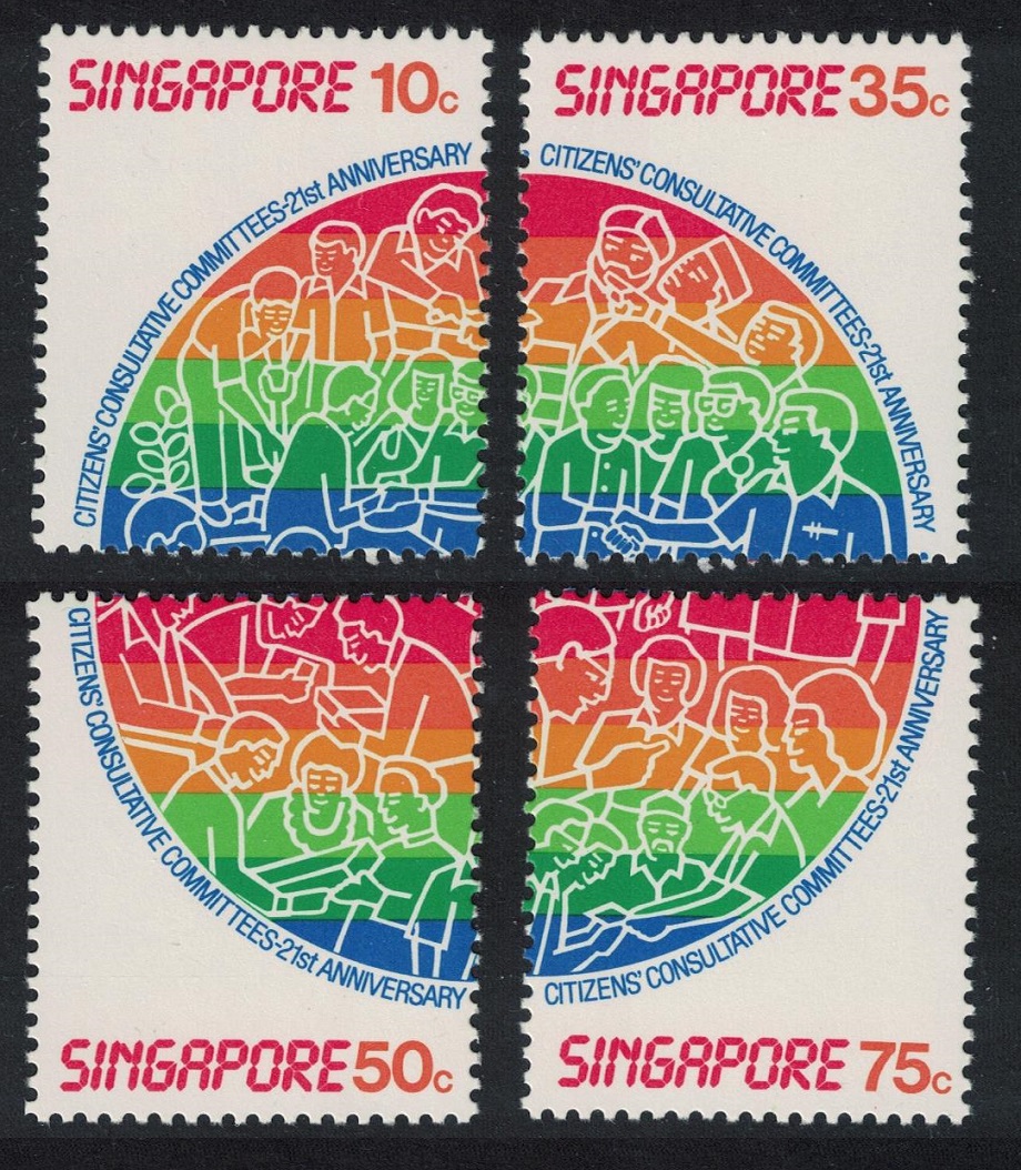 Singapore Citizens&#39; Consultative Committees 4v 1986 MNH SG#539-542