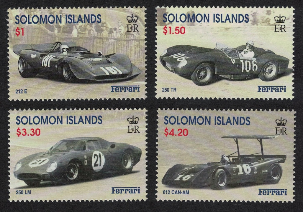 Solomon Islands Ferrari Racing Cars 4v 1999 MNH SG#947-950