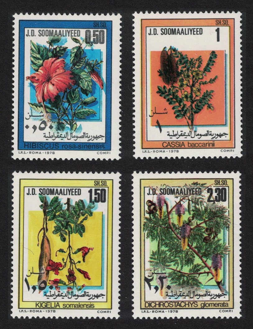 Somalia Flowers 4v 1978 MNH SG#627-630 MI#270-273