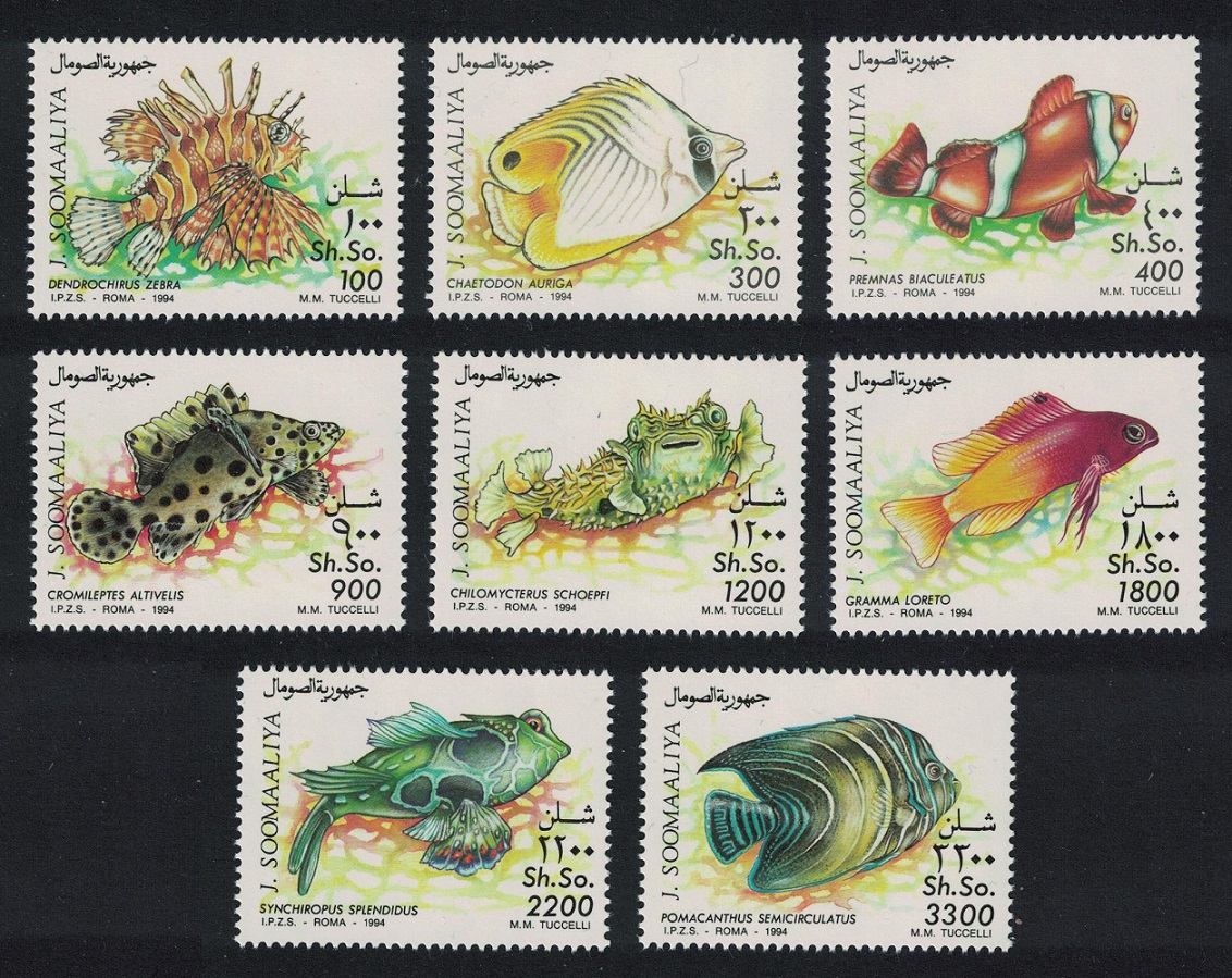 Somalia Aquarium Fish 8v 1994 MNH MI#491-498