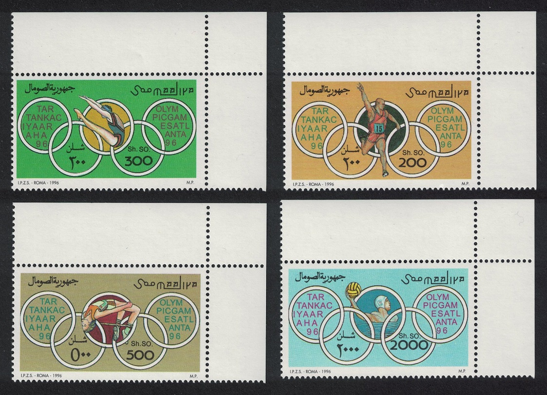 Somalia Summer Olympic Games 4v Corners 1996 MNH MI#592-595