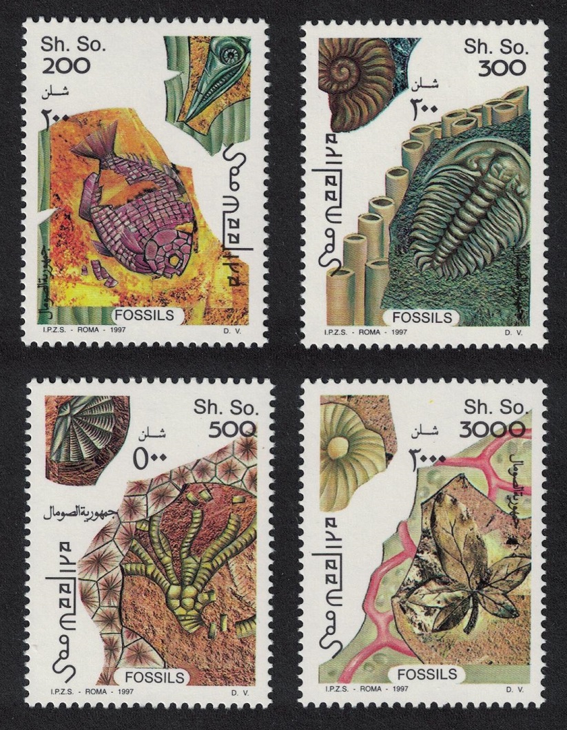 Somalia Fossils 4v 1997 MNH MI#628-631