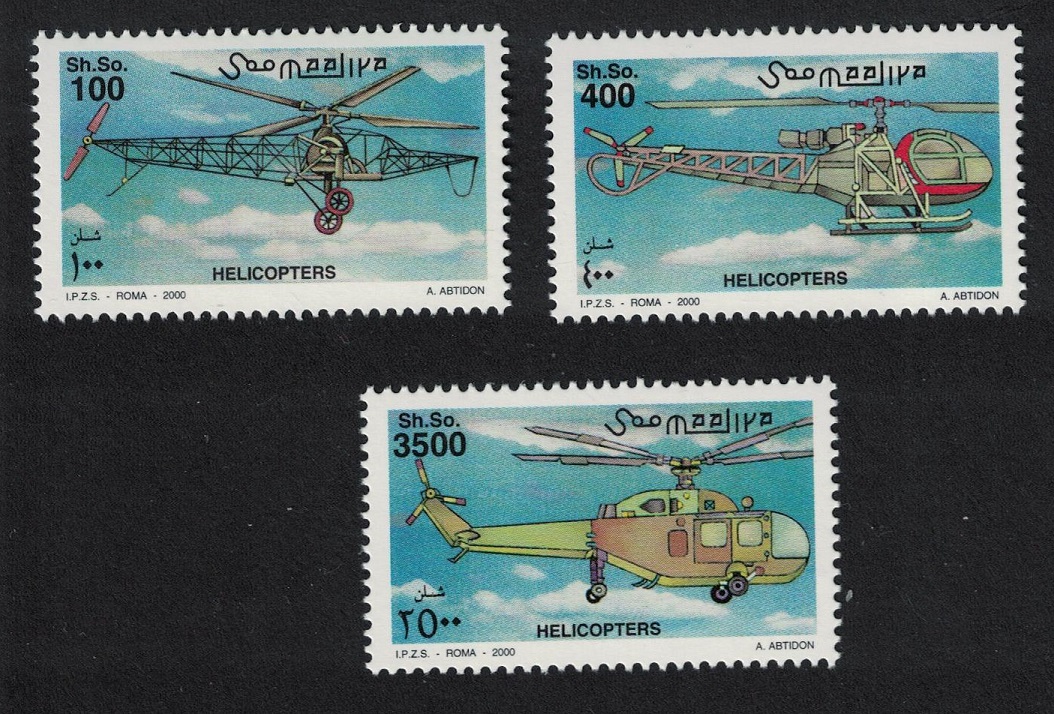 Somalia Helicopters 2000 MNH MI#811-813