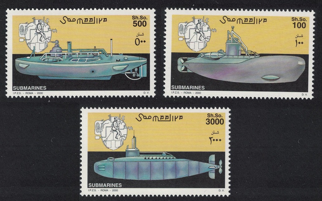 Somalia Submarines 2000 MNH MI#815-817