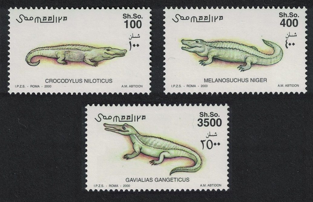 Somalia Crocodiles 2000 MNH MI#839-841