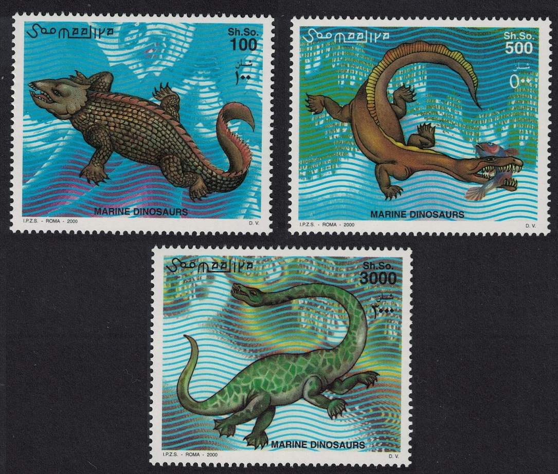 Somalia Prehistoric Marine Life 3v 2000 MNH MI#843-845