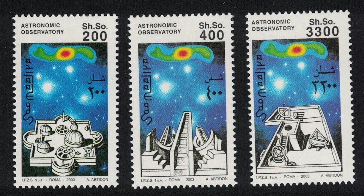 Somalia Astronomic Observatory 3v 2003 MNH