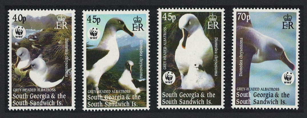 South Georgia Birds WWF Grey-headed Albatross 4v 2003 MNH SG#353-356 MI#357-360 Sc#290-293