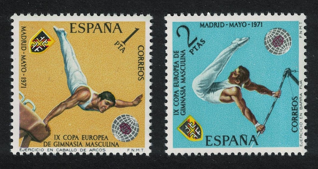 Spain Gymnastics Cup Championships 2v 1971 MNH SG#2092-2093