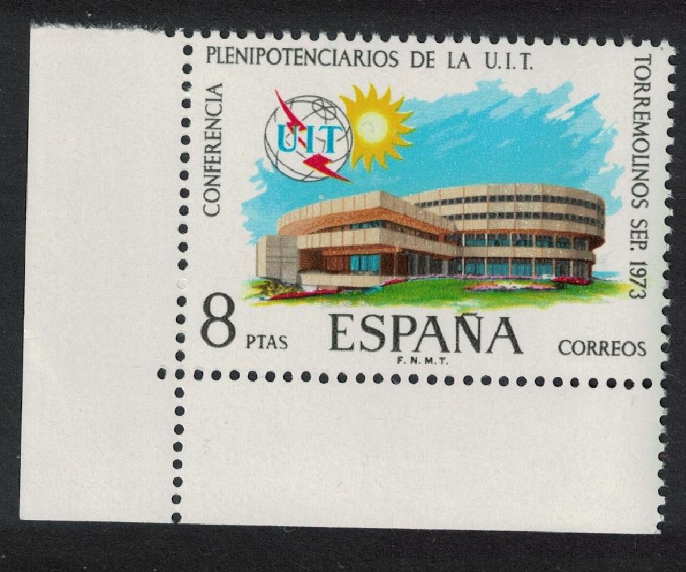 Spain ITU Conference Torremolinos Corner 1973 MNH SG#2203