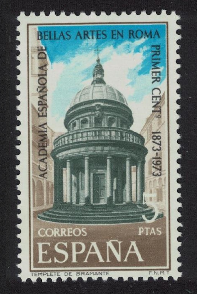 Spain Centenary of Spanish Fine Arts Academy Rome 1974 MNH SG#2241