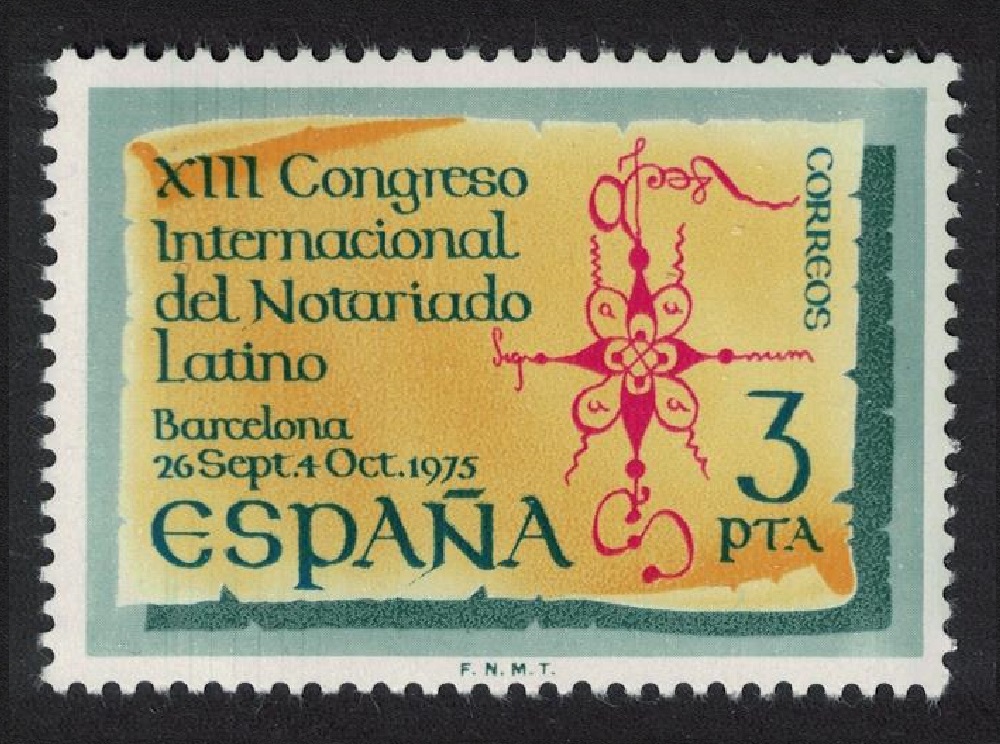 Spain Latin Notaries&#39; Congress Barcelona 1975 MNH SG#2328