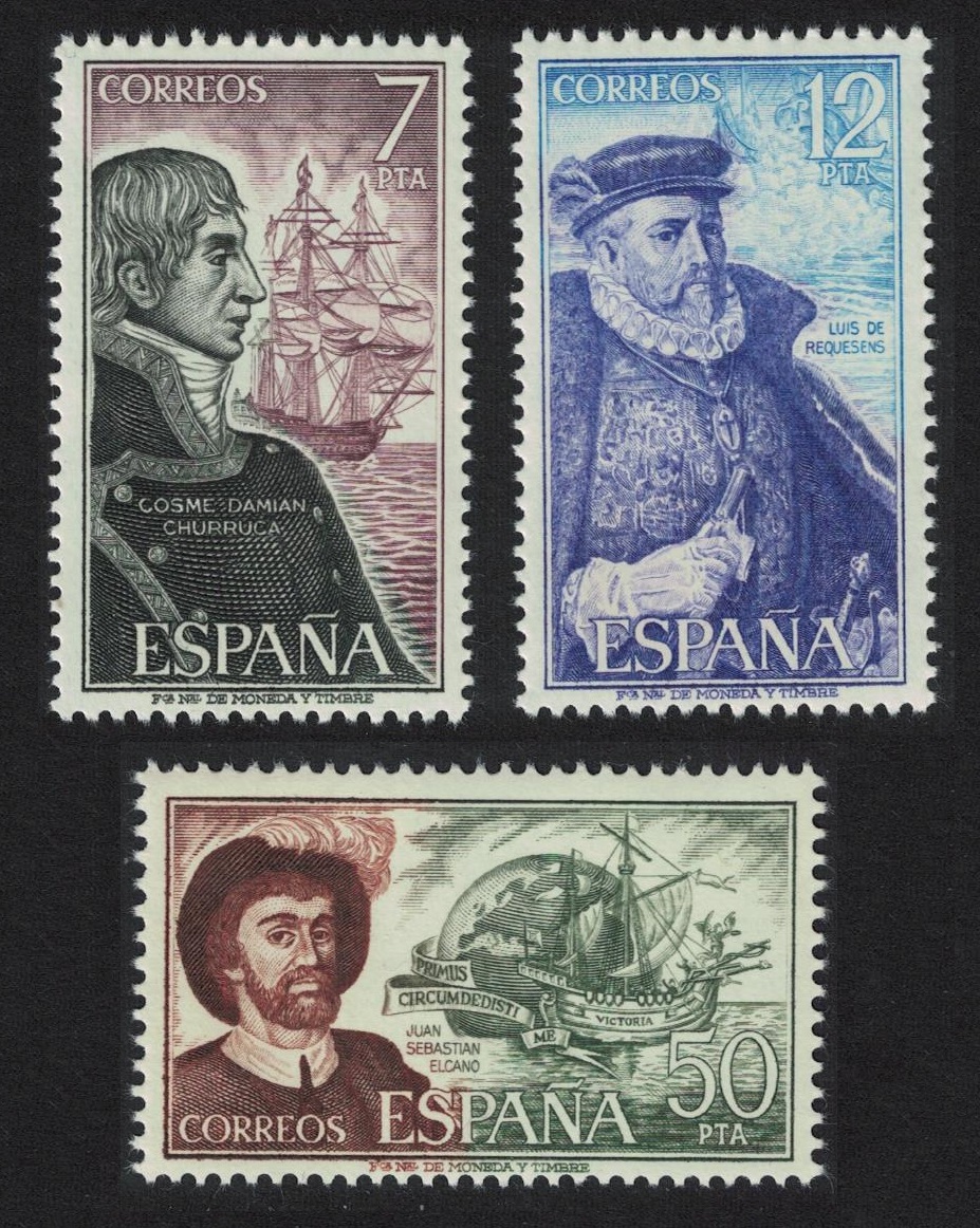 Spain Spanish Navigators Ships 3v 1976 MNH SG#2353-2355