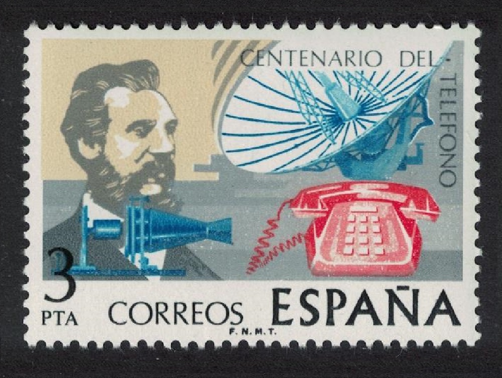 Spain Telephone Centenary Alexander Bell 1976 MNH SG#2356