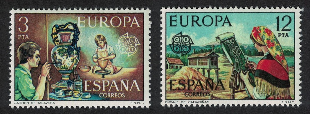 Spain Europa Spanish Handicrafts 2v 1976 MNH SG#2361-2362