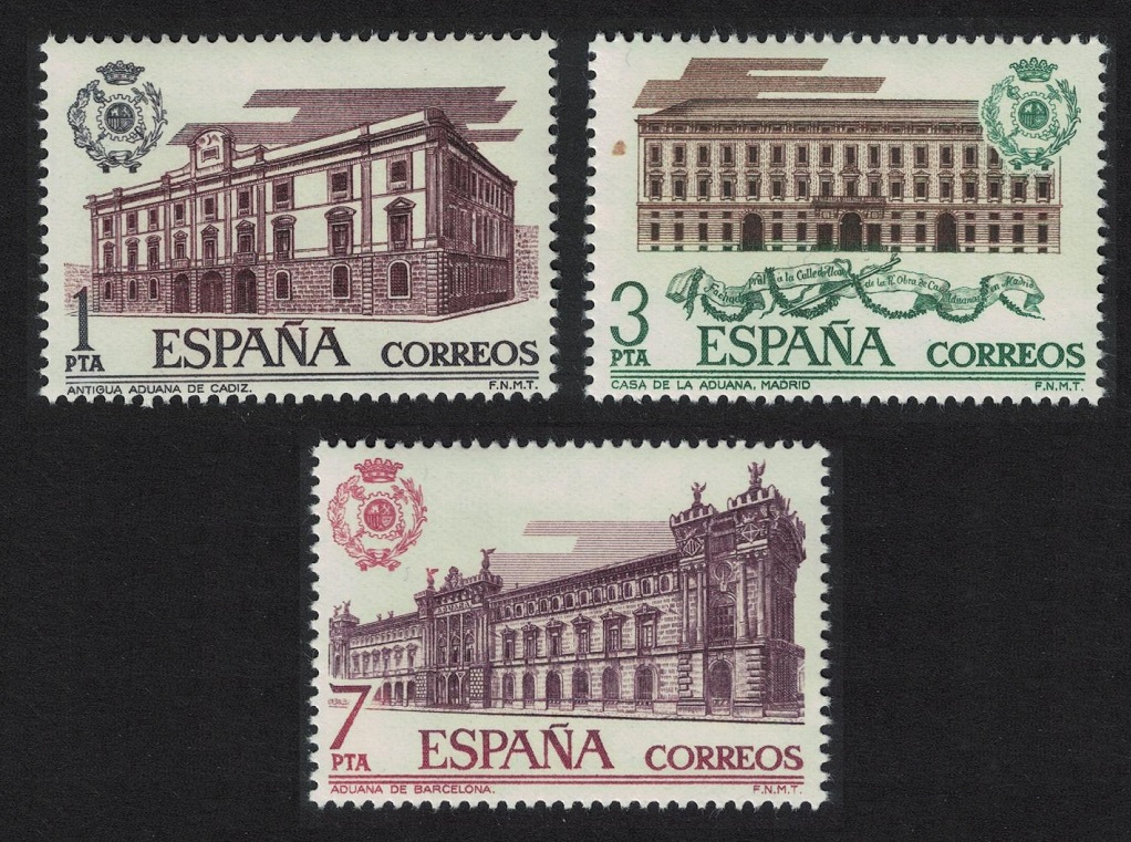 Spain Spanish Customs Buildings 3v 1976 MNH SG#2371-2373